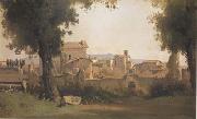 Jean Baptiste Camille  Corot Vue des Jardins Farnese a Rome (mk11) china oil painting artist